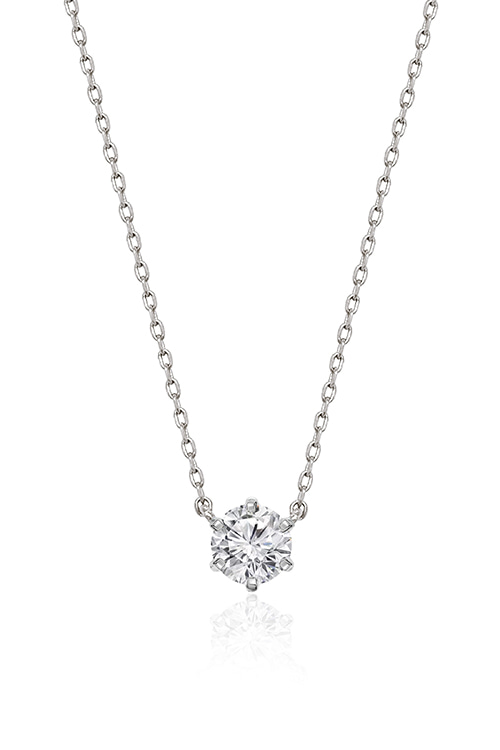 Silver925 Moissanite 2ct Necklace PS106N