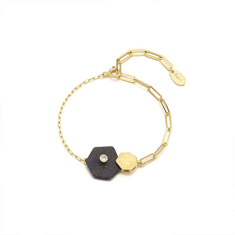 Silver925 Hexagon Bracelet PS087B