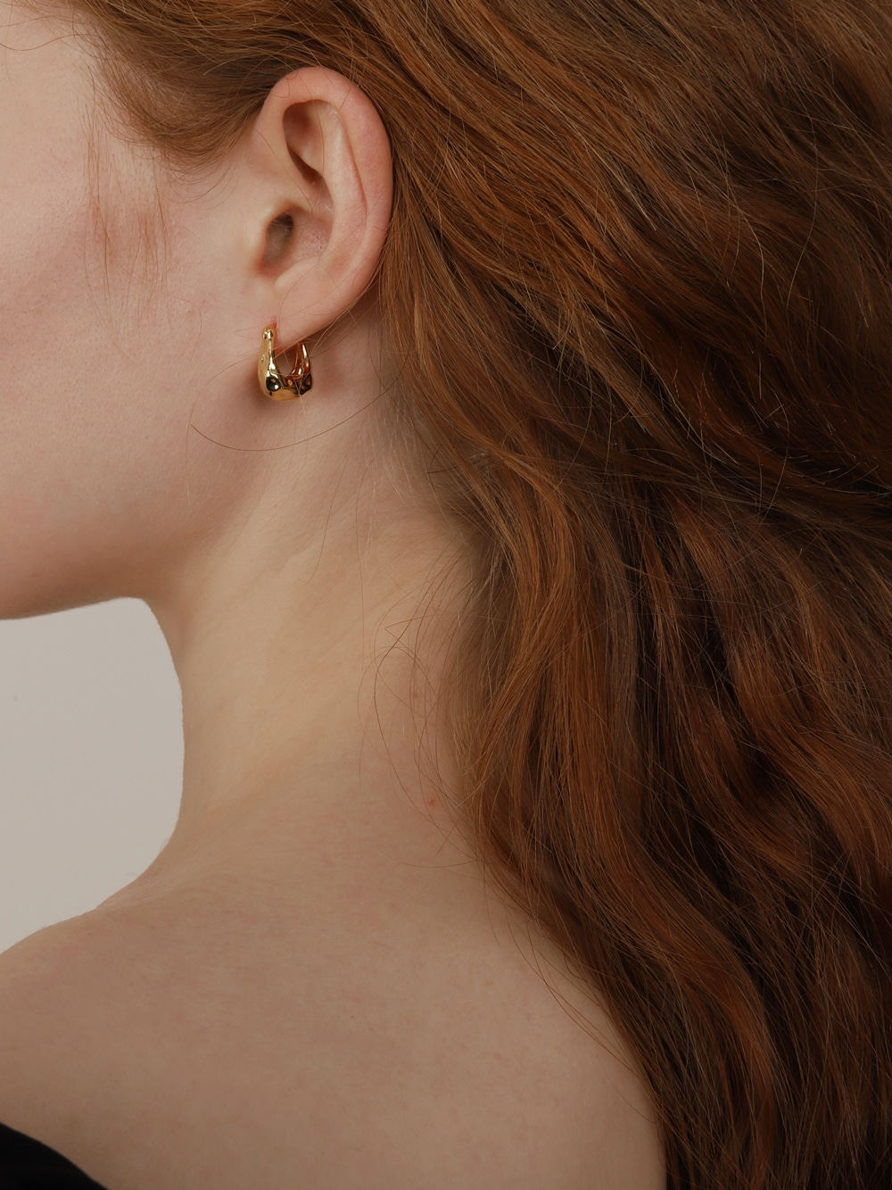 Silver925 Handmade Hammered Hinge Earrings ES048E