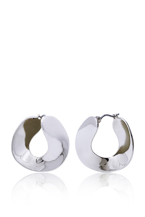 [Celeb Pick] Wave Metal Band Earrings PB102E