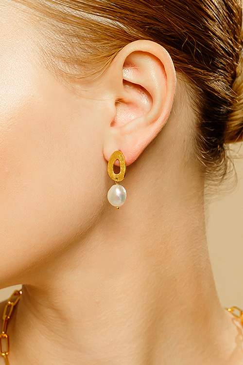 Silver925 Glaze Pearl Earrings OZ-SV0092E