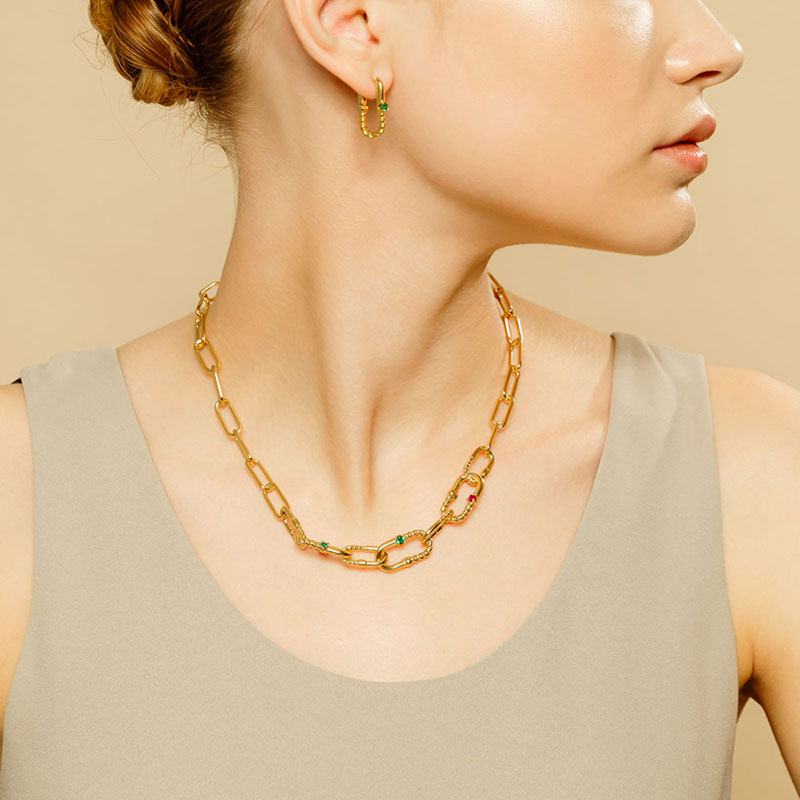 [Celeb Pick] Silver925 Ellipse Necklace PS019N
