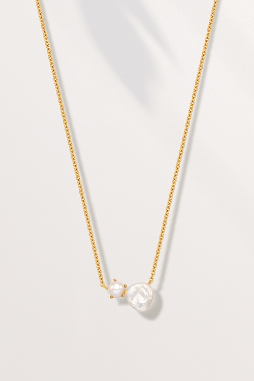 Silver925 Dew Drop Fresh Water Pearl Necklace PS154N