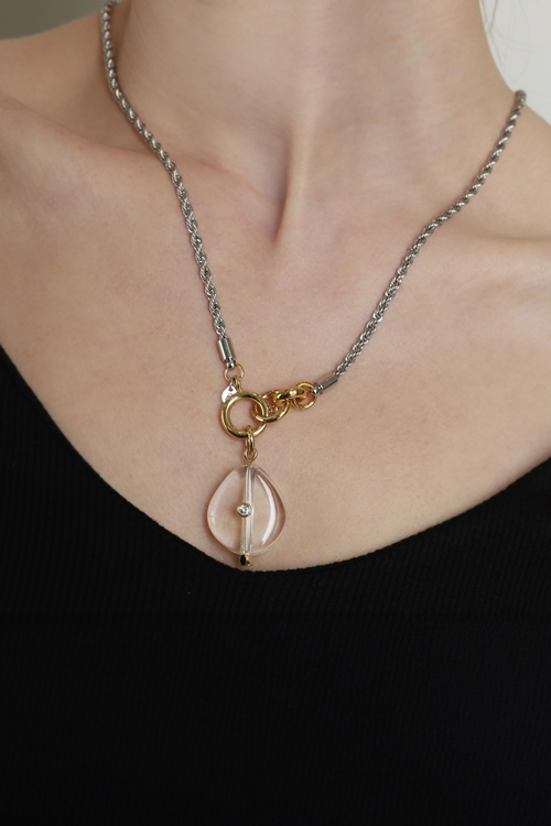 Crystal Bold Chain Necklace PB130N