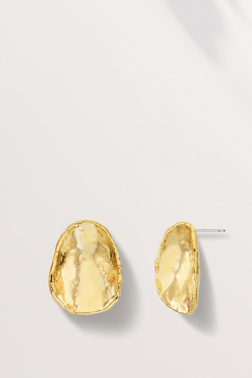Crumble Button Earrings PB129E