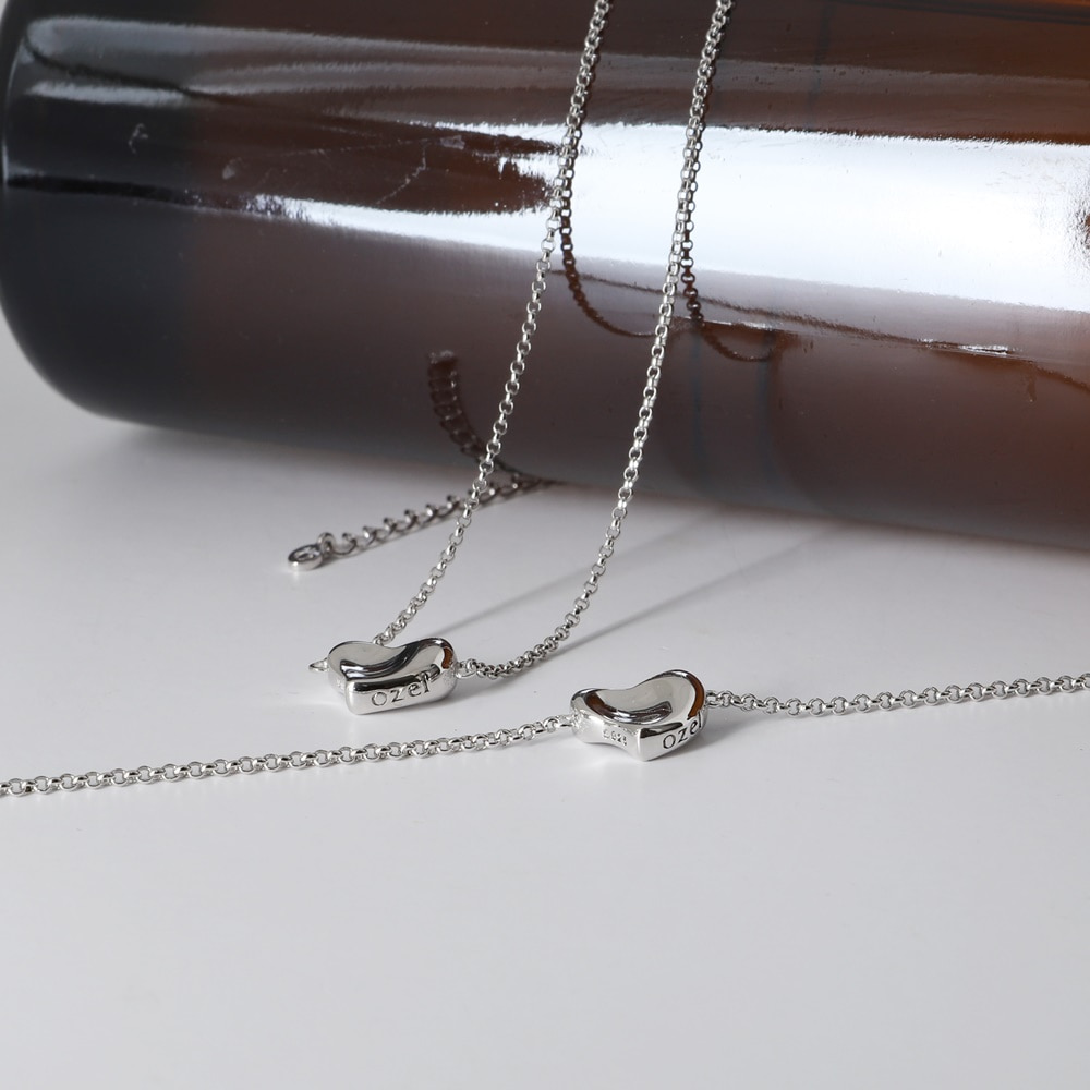 Silver925 Lovely Heart Pendant Necklace PS137N