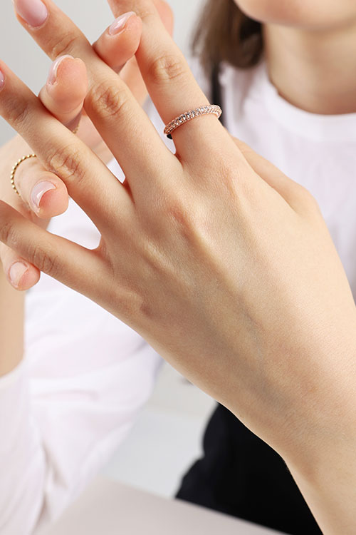 [Custom] Silver925 CZ Pave Setting Ring PS036R