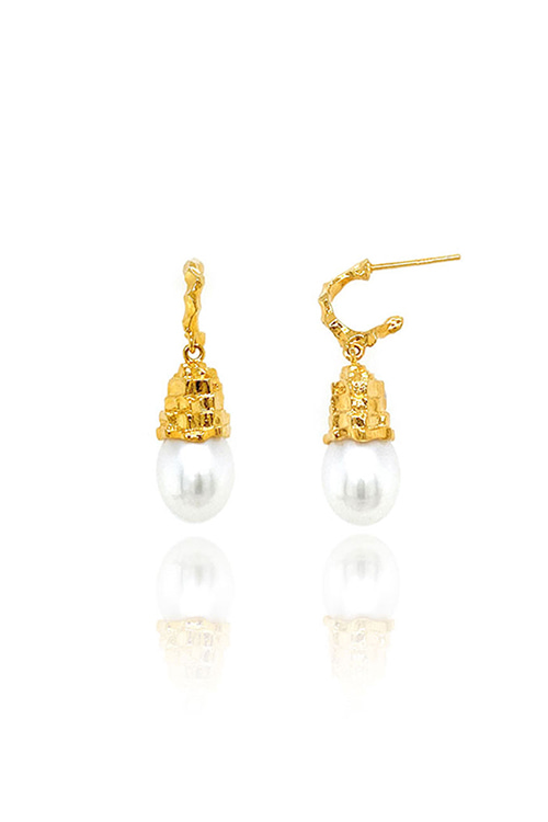 Silver925 Cliff Pearl Earrings PS009E